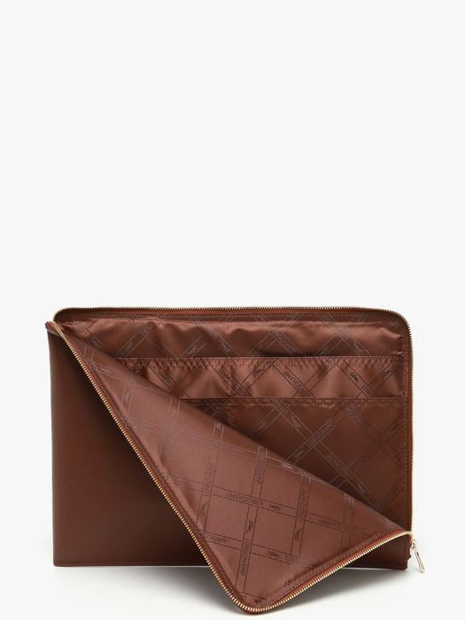 Longchamp Le foulonné Etui passeport Marron