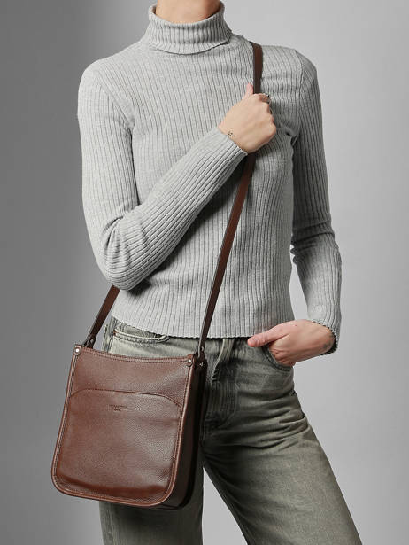 Sac Bandoulière Confort Cuir Hexagona Marron confort 466120 vue secondaire 1
