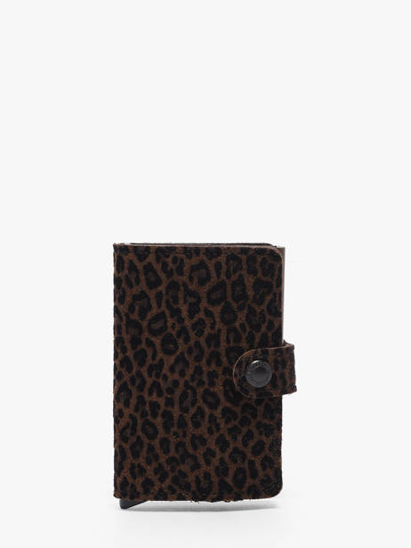 Porte-cartes Cuir Secrid Marron animal MLE