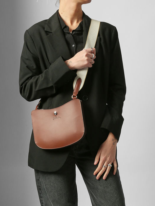 Longchamp Epure timeless Sacs porté travers Marron