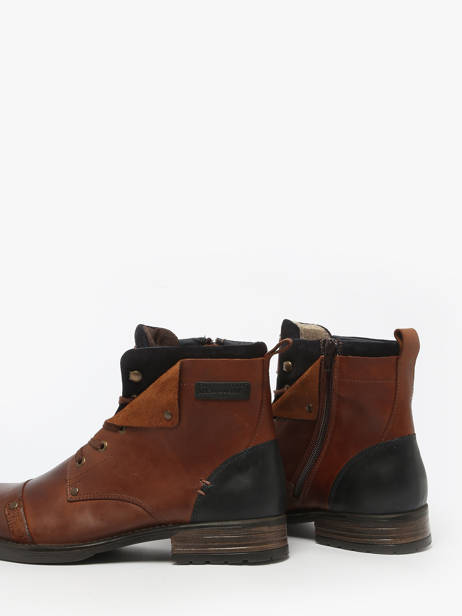 Bottines Yedos En Cuir Redskins Marron men YEDOS vue secondaire 5