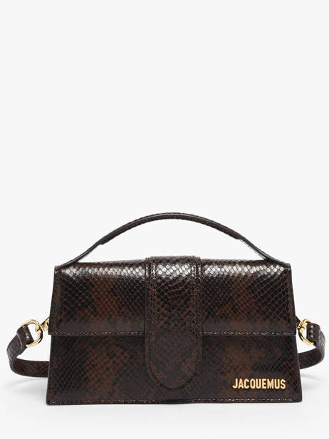 Sac Bandoulière D'occasion Grand Bambino Cuir Jacquemus Marron second life 1567339