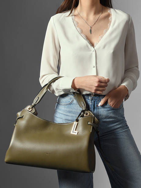Sac Porté épaule Swann Cuir Lancel Vert swann A13990 vue secondaire 1