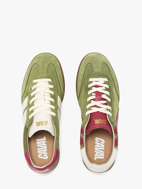 Sneakers En Cuir Caval Vert women BAPULS17 vue secondaire 3