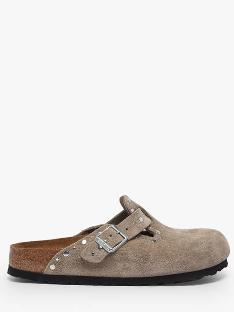 Mules En Cuir Birkenstock Marron women 1030418