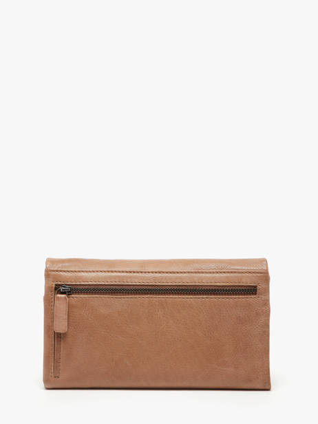 Portefeuille Cuir Biba Beige wallet TOT2L vue secondaire 2