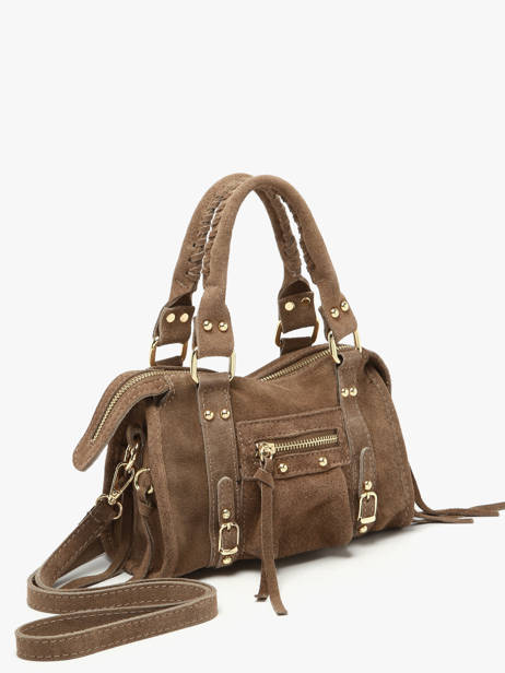Sac Bandoulière Velvet Cuir Milano Beige velvet VE24092O vue secondaire 2