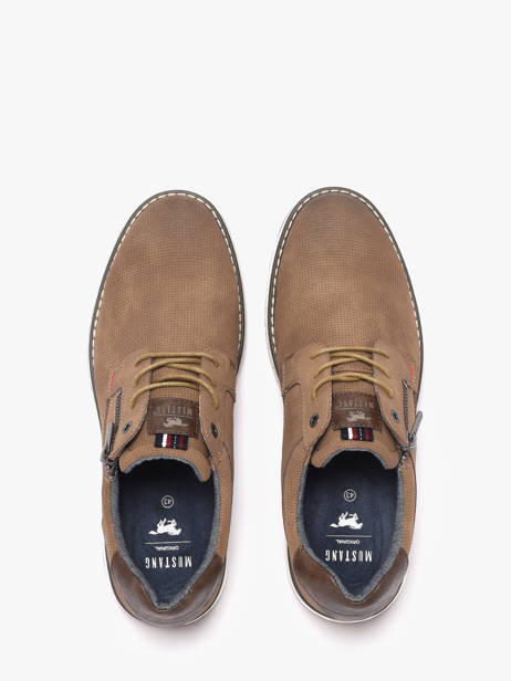 Chaussures De Ville Mustang Beige men M0031002 vue secondaire 3