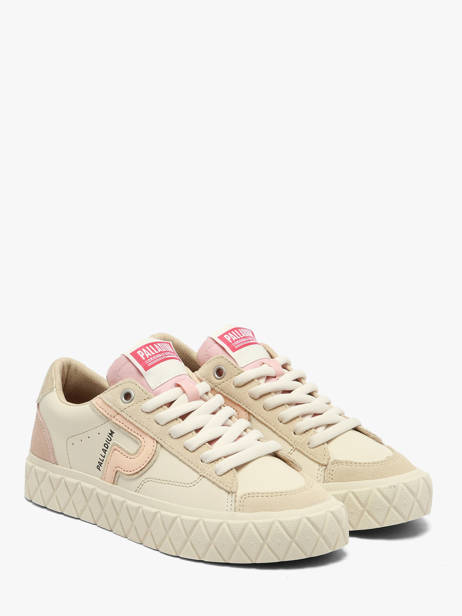 Sneakers En Cuir Palladium Beige women 94662244 vue secondaire 1