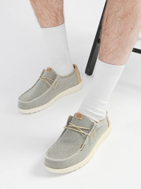 Mocassins Wally Braided Hey dude Bleu men 40003 vue secondaire 1