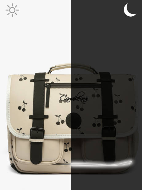 Cartable 3 Compartiments Cameleon Beige vintage north PBVWCA41 vue secondaire 8