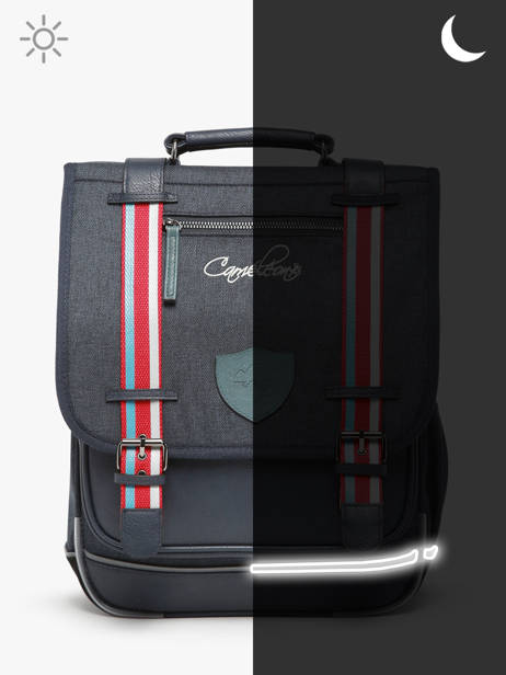 Sac à Dos 2 Compartiments Cameleon Bleu vintage urban PBVBSD39 vue secondaire 6