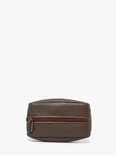 Porte-monnaie Madras Cuir Etrier Marron madras EMAD043