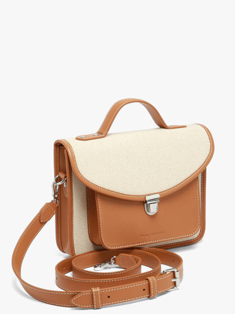 Sac Mademoiselle George Escapade Cuir Et Coton Paul marius Beige escapade GEORGESC vue secondaire 1