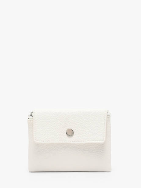 Porte-monnaie Porte-cartes Grained Miniprix Blanc grained F5019