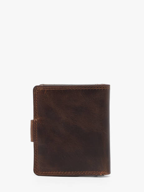 Porte-cartes Porte-monnaie Cuir Maverick Marron the original MAVTO063 vue secondaire 2