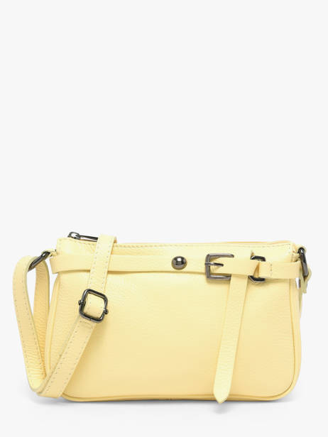 Sac Bandoulière Caviar Cuir Milano Jaune caviar G1421N