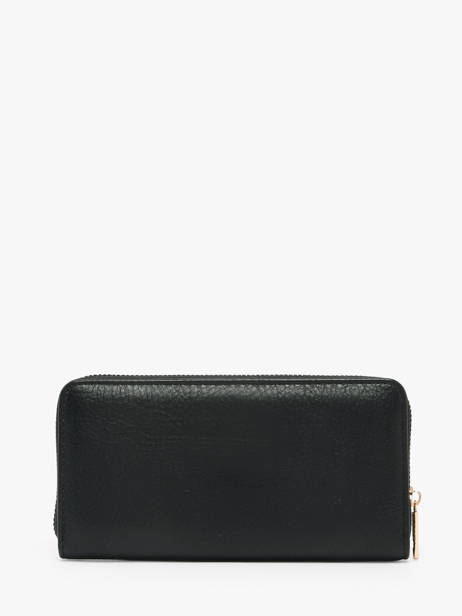 Portefeuille Lulu castagnette Noir zip CHRYS702 vue secondaire 2