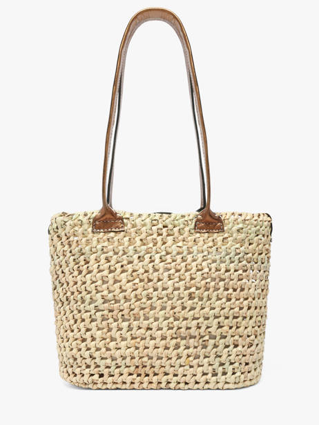 Sac Porté épaule Estival Le voyage en panier Beige estival PM946 vue secondaire 4