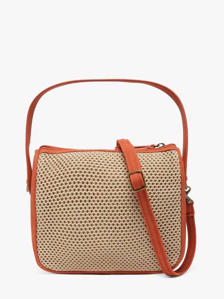 Sac Bandoulière Resille Polyester Le voyage en panier Beige resille PM959 vue secondaire 4