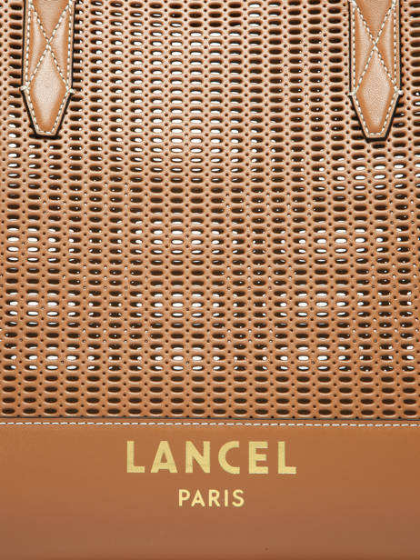 Sac Porté épaule Jour Ajouré Cuir Lancel Marron jour A14011 vue secondaire 3