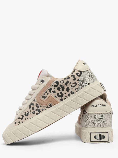 Sneakers En Cuir Palladium Beige women 99628904 vue secondaire 2