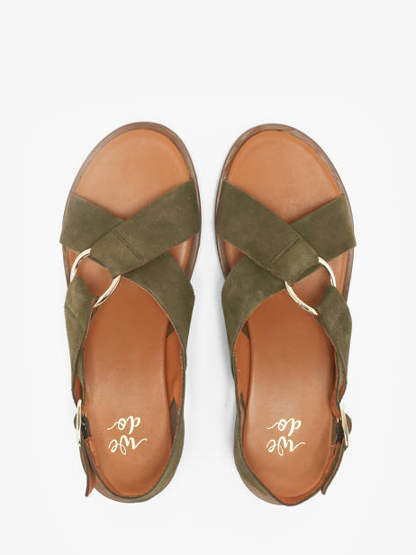 Sandales En Cuir We do Vert women 45126A52 vue secondaire 3