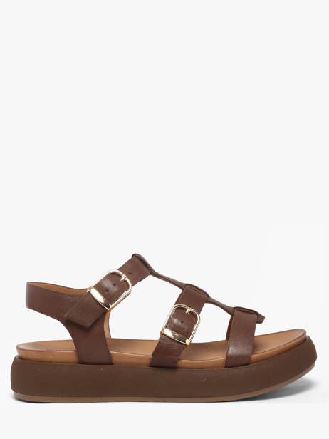 Sandales En Cuir Inuovo Marron women 96046PRN