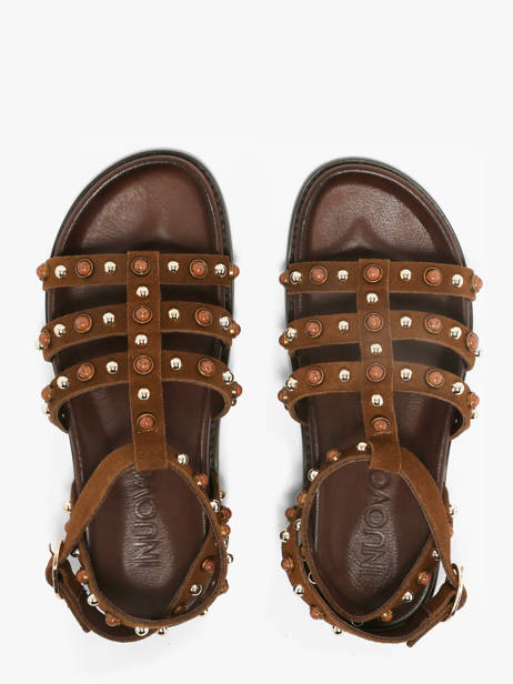 Sandales En Cuir Inuovo Marron women 51002CTN vue secondaire 3