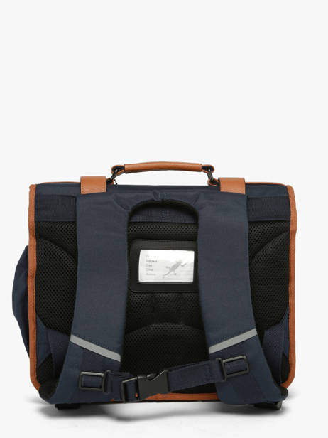 Cartable Enfant 2 Compartiments Cameleon Bleu vintage urban CA35 vue secondaire 5