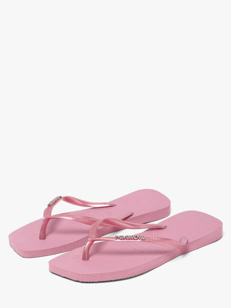 Tongs Sl Sq Lg Met Havaianas Rose women 4148257F vue secondaire 2