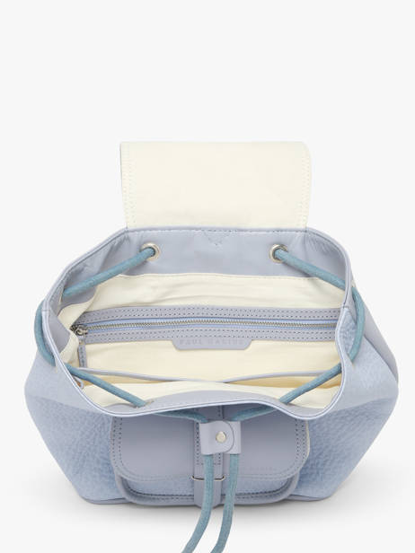 Sac à Dos Le Baroudeur Lavande Cuir Paul marius Bleu lavande BAROULAV vue secondaire 2