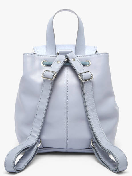 Sac à Dos Le Baroudeur Lavande Cuir Paul marius Bleu lavande BAROULAV vue secondaire 3