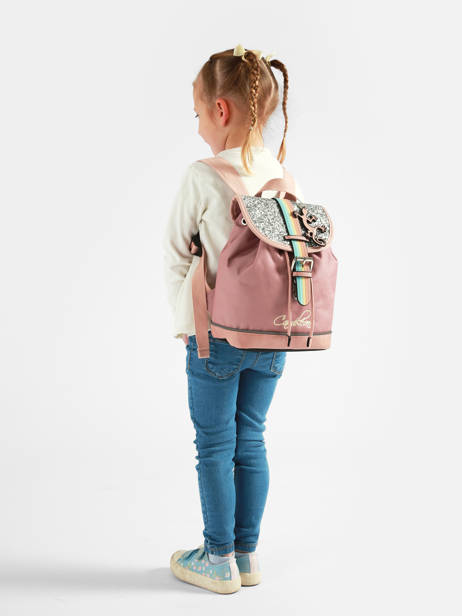 Sac à Dos 1 Compartiment Cameleon Rose vintage fantasy SD25 vue secondaire 1