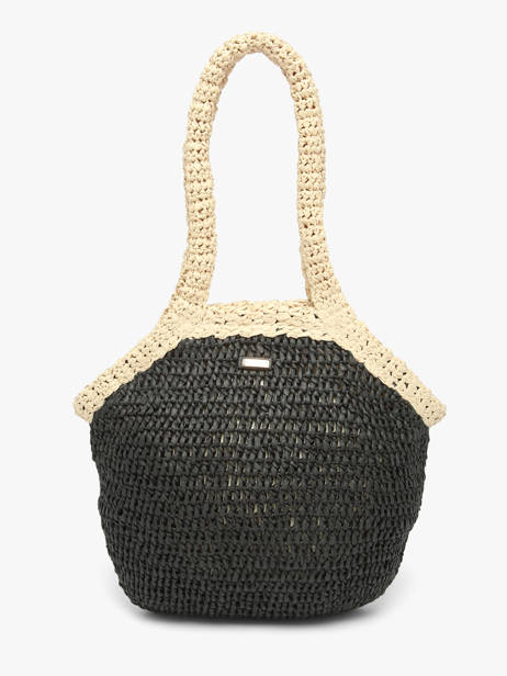 Sac Porté épaule Galets Papier Les tropeziennes Noir galets TZ02