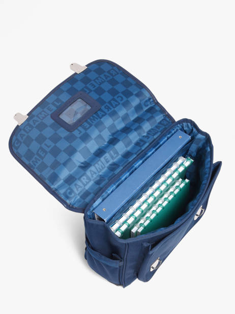 Cartable 2 Compartiments Caramel et cie Bleu fier GA vue secondaire 3