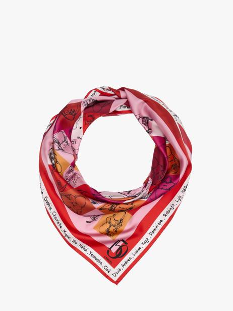 Foulard Lancel Rouge 150 ans A14215 vue secondaire 1