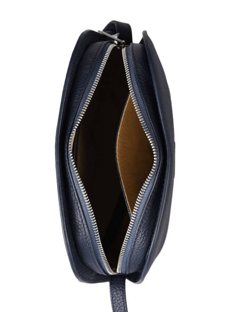 Sac Bandoulière Lilou Cuir Nathan baume Bleu egee 2 vue secondaire 3