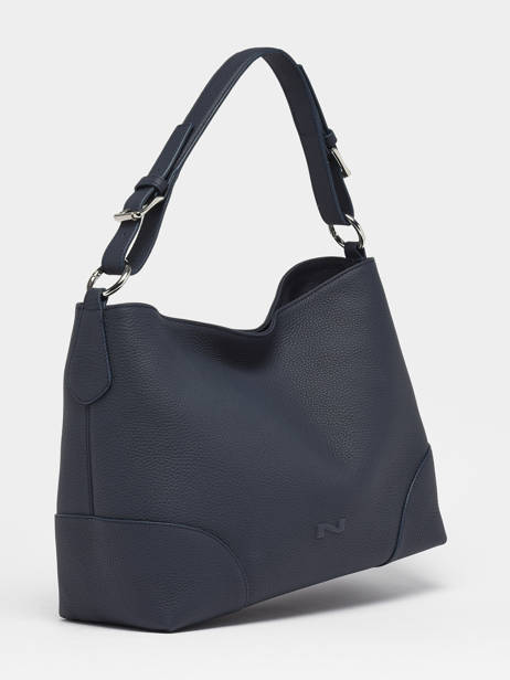 Sac Porté épaule Tango Bis Cuir Nathan baume Bleu nathan 52 vue secondaire 2