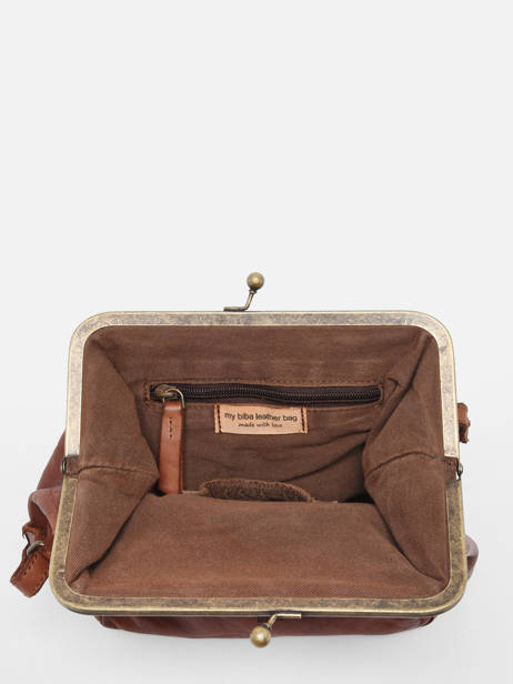 Sac Bandoulière Heritage Cuir Biba Marron heritage BT22 vue secondaire 3