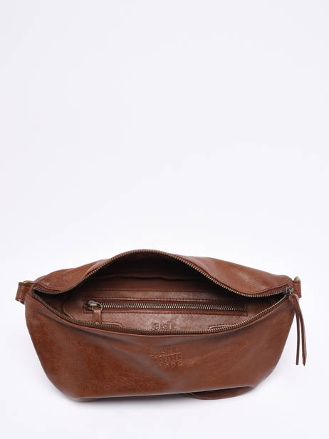 Sac Banane Cow Cuir Basilic pepper Marron cow BCOW54 vue secondaire 3