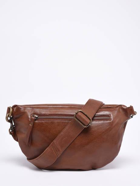 Sac Banane Cow Cuir Basilic pepper Marron cow BCOW54 vue secondaire 4
