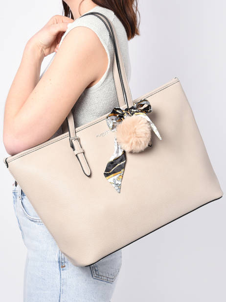 Sac Porté épaule A4 Grained Miniprix Beige grained 1 vue secondaire 1